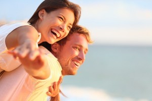 smiling couple